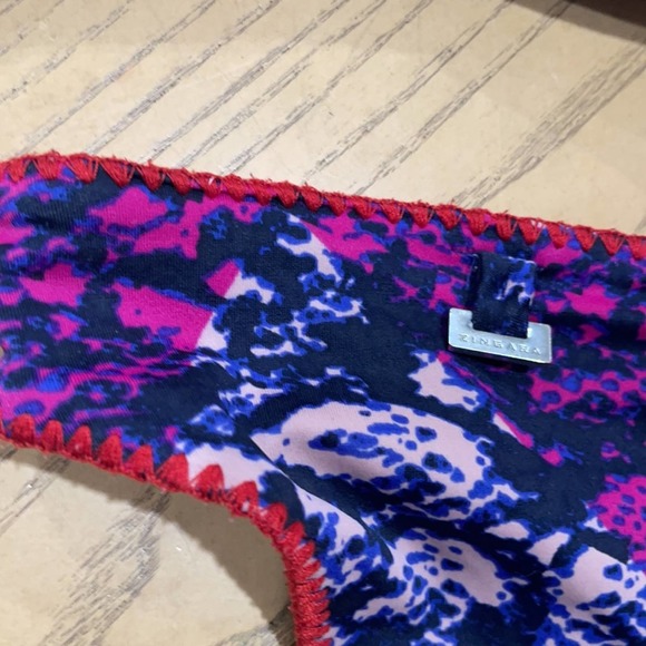 0290 Zingara Blue and Pink Cheeky Bikini - Picture 14 of 14